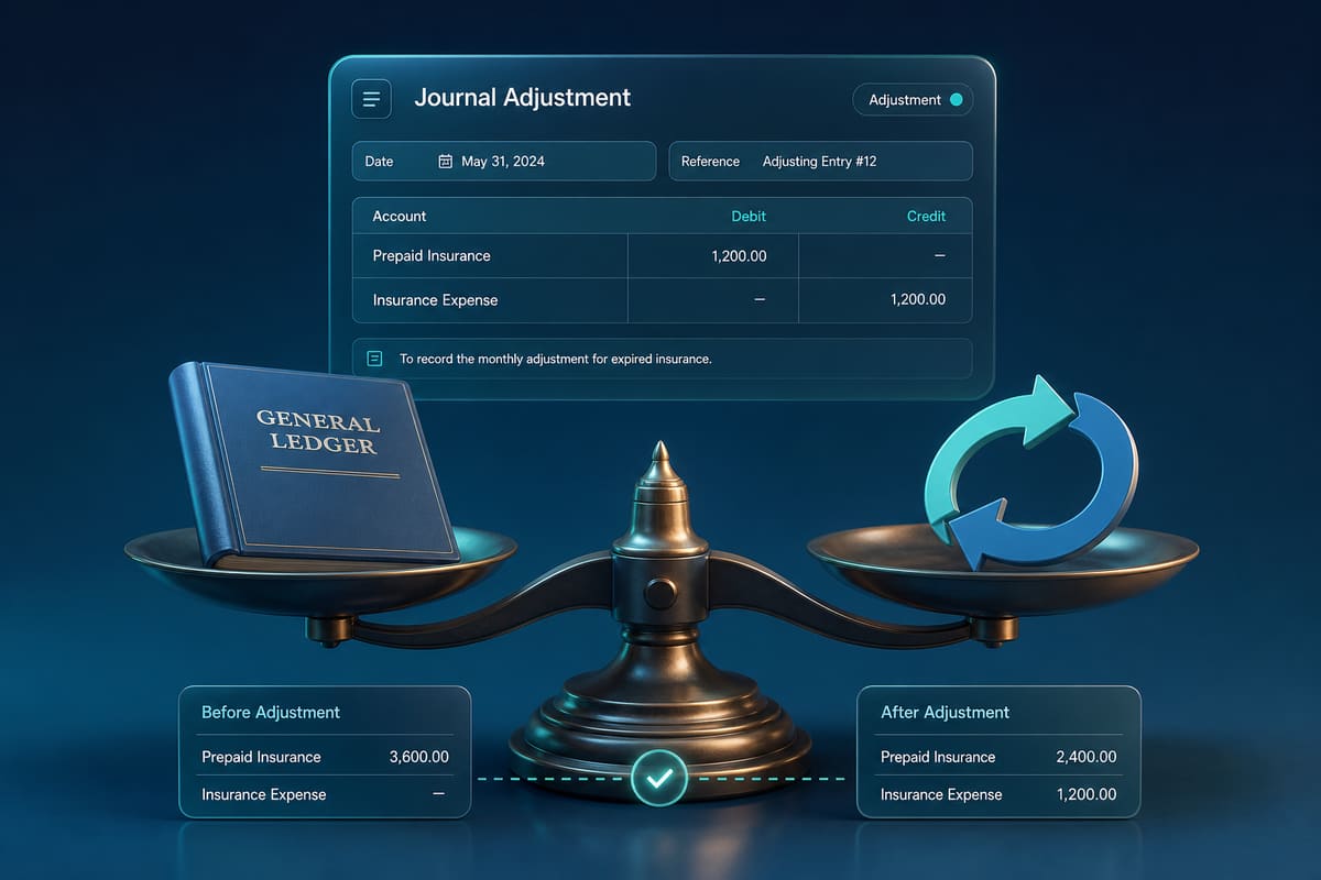 Accounting adjustments and journal corrections
